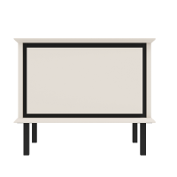 Тумба прикроватная Хилс KOM1S Кашемир / Черный Гербор (Gerbor) Украина